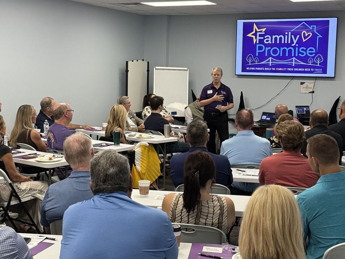 Hosting the Lanier Rotary Club at Family Promise of Forsyth County